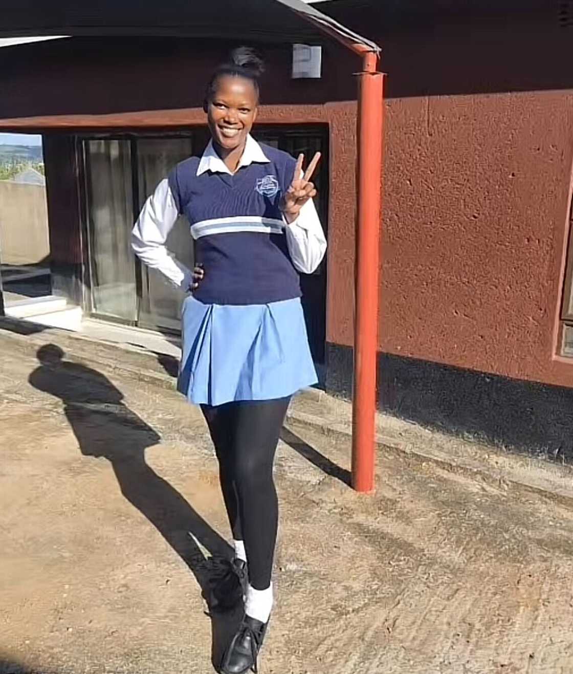 A woman shared her journey of returning to school in a TikTok video. A woman shared her journey of returning to school in a TikTok video.
