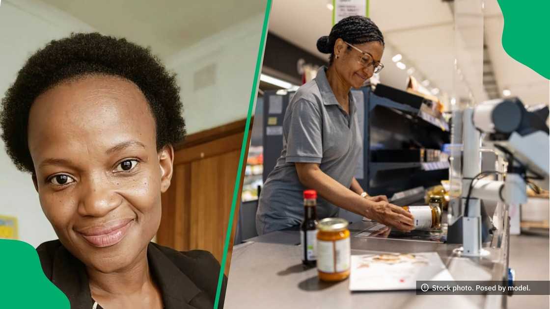 A woman showed off a retail cashier's payslip that left South Africans heartbroken. A woman showed off a retail cashier's payslip that left South Africans heartbroken.