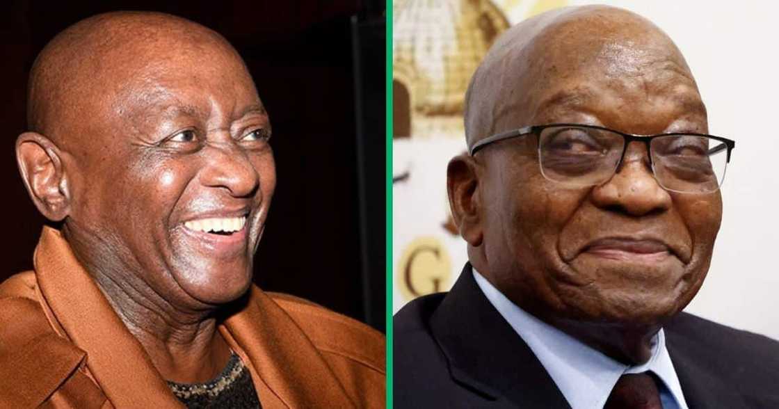 Jacob Zuma and Mbongeni Ngema