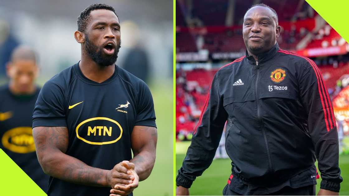Siya Kolisi and Benni McCarthy spent time together in Scotland. Siya Kolisi and Benni McCarthy spent time together in Scotland.