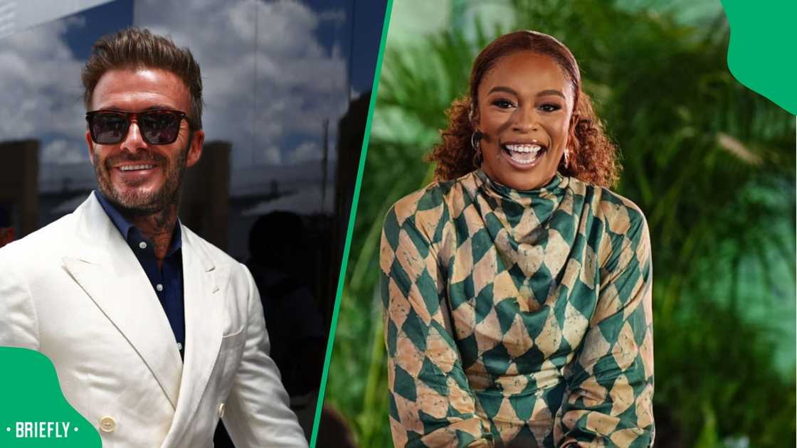 Nomzamo Mbatha meets Beckham Nomzamo Mbatha meets Beckham