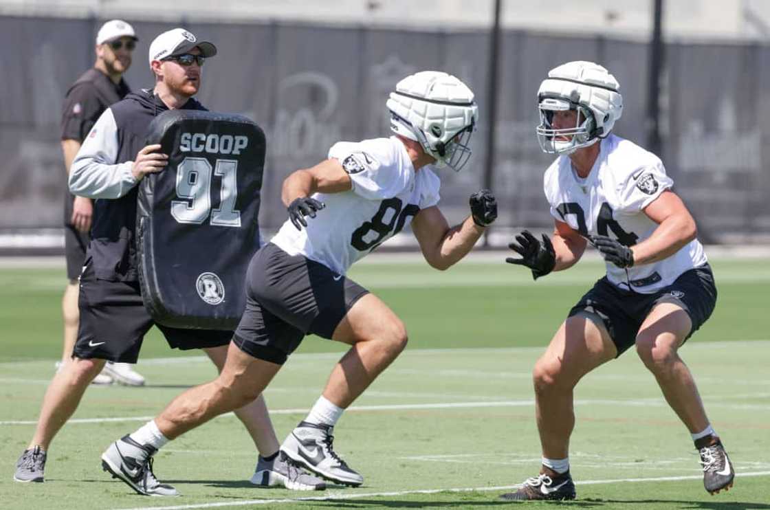 An OTA offseason workout at the Las Vegas Raiders headquarters/Intermountain Healthcare Performance Center