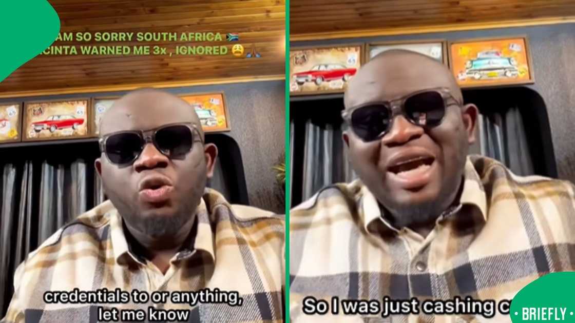 The visual on the left showed him saying Jacinta warned her three times The visual on the left showed him saying Jacinta warned her three times