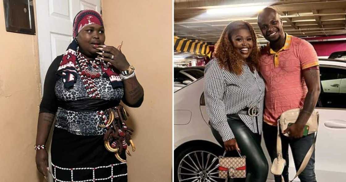 Gogo Maweni's husband Sabelo Magube on being a goldigger Gogo Maweni's husband Sabelo Magube on being a goldigger