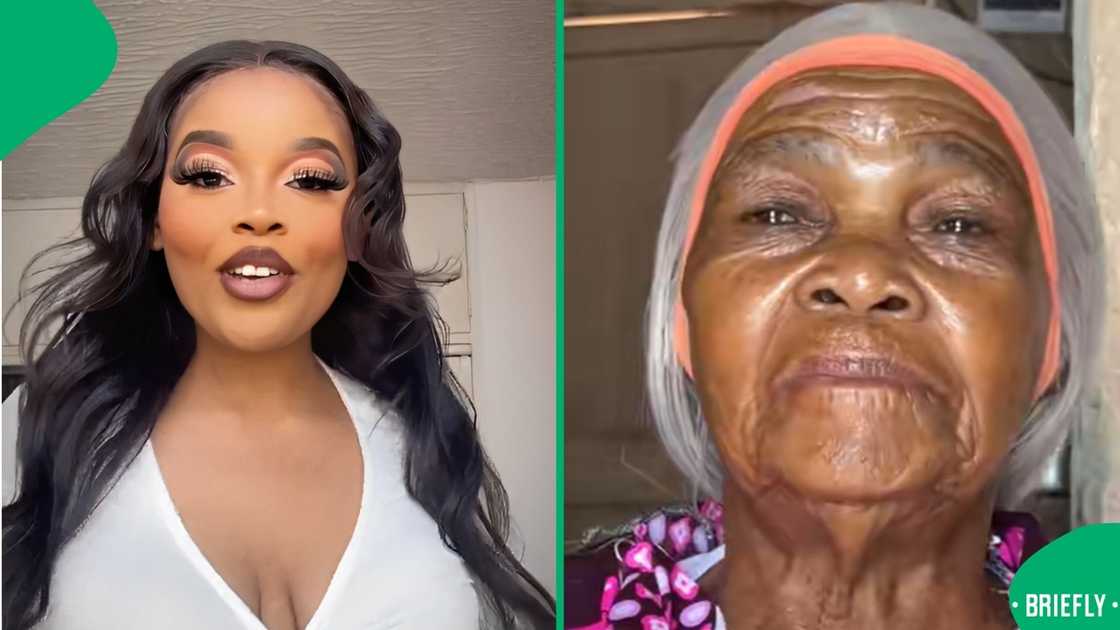 TikTok users complimented a gogo for her gorgeous looks after seeing her with makeup