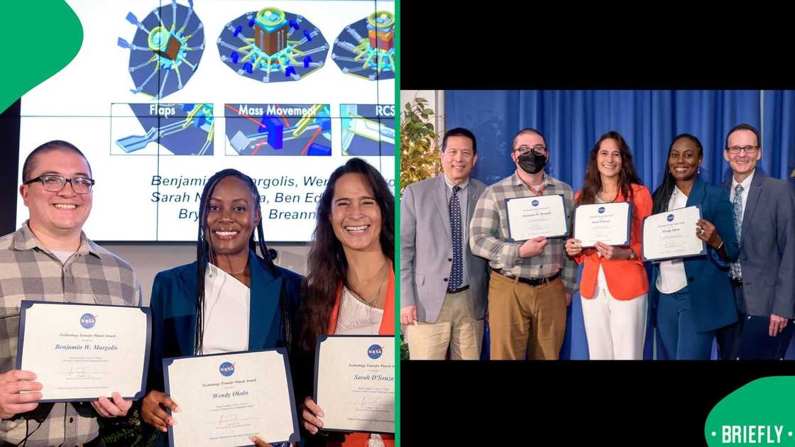 The visual on the right captured the first black woman with aerospace PhD The visual on the right captured the first black woman with aerospace PhD