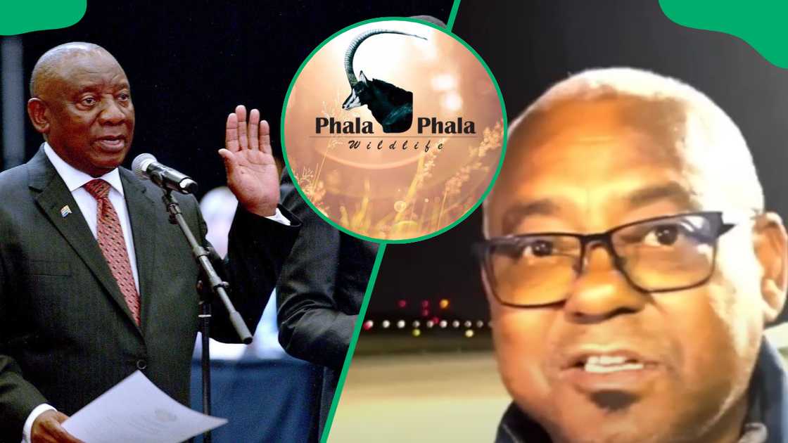 President Cyril Ramaphosa and Major-General Wally Rhoode President Cyril Ramaphosa and Major-General Wally Rhoode