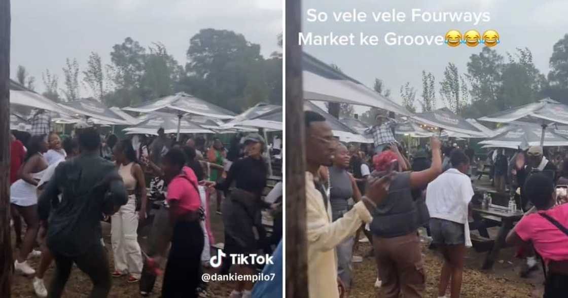 Footage of Mzansi people grooving at Fourways Farmers' Market upset many Footage of Mzansi people grooving at Fourways Farmers' Market upset many