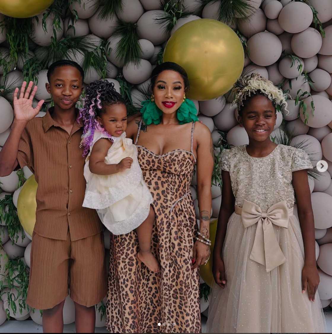 Kelly Khumalo celebrated Thingo's birthday