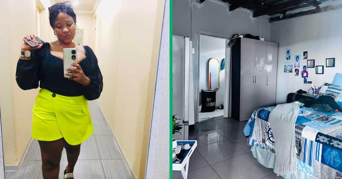 A lovely lady posted snaps of her one-room with a clear blue theme on social media. People loved the space. A lovely lady posted snaps of her one-room with a clear blue theme on social media. People loved the space.