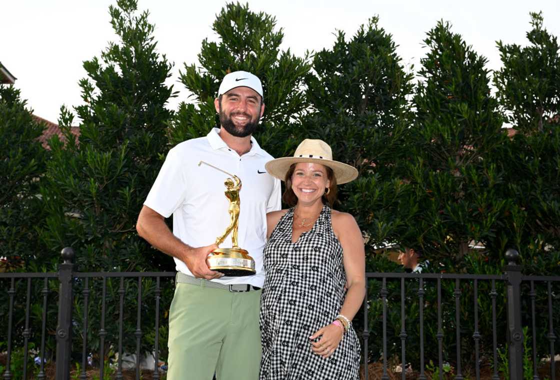 Scottie Scheffler and his wife Meredith in Ponte Vedra Beach, Florida. Scottie Scheffler and his wife Meredith in Ponte Vedra Beach, Florida.