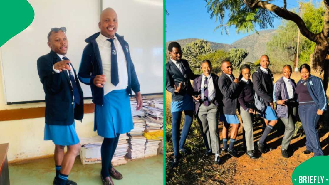 Teachers' striking 1976-inspired school uniforms bring history to life on Youth Day Teachers' striking 1976-inspired school uniforms bring history to life on Youth Day