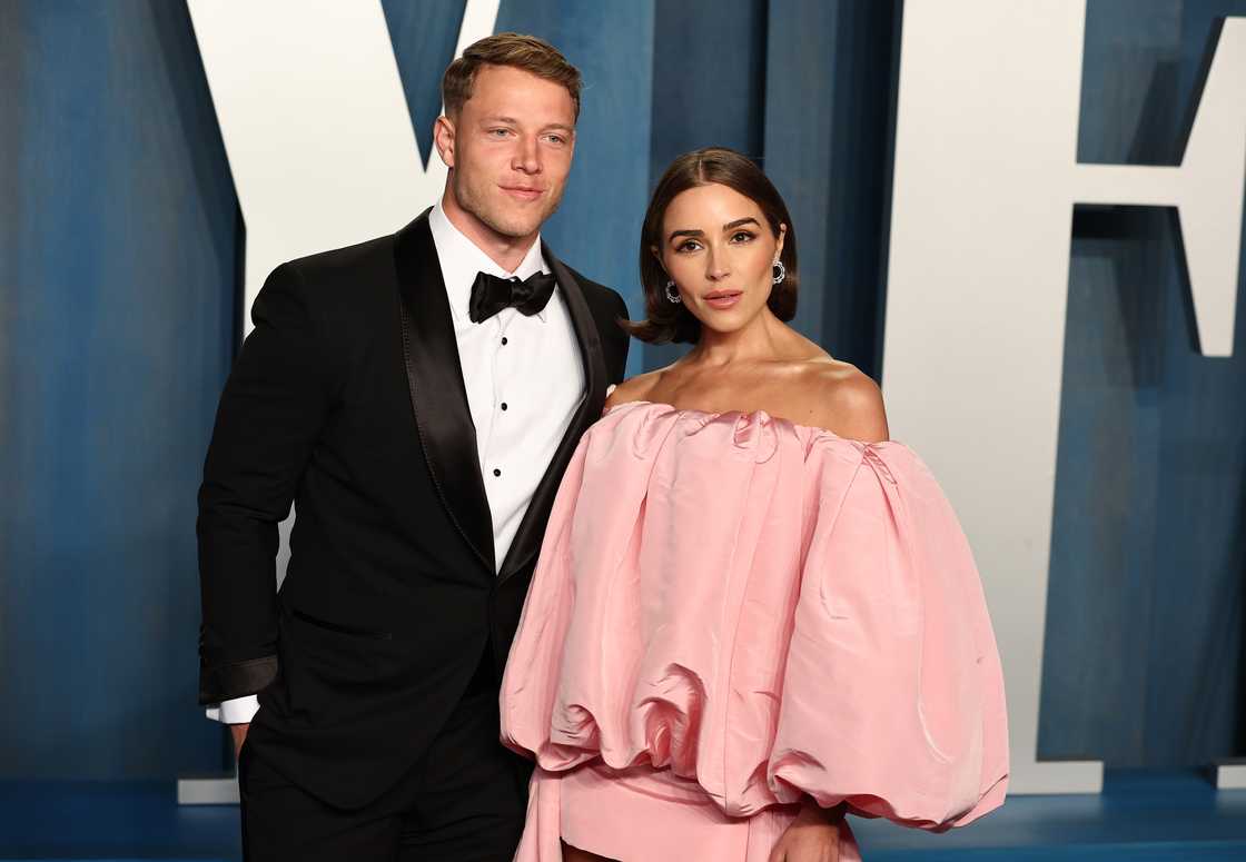 Christian McCaffrey and Olivia Culpo in Beverly Hills Christian McCaffrey and Olivia Culpo in Beverly Hills