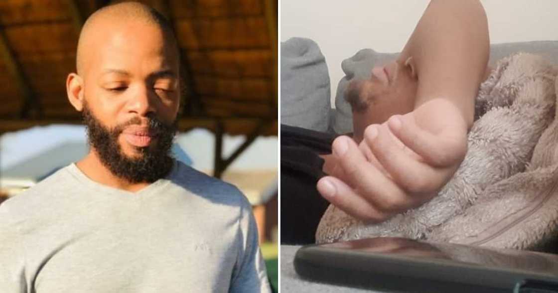 Twitter user @Vandal707 accepting his boujee Louis Vuitton purchase Twitter user @Vandal707 accepting his boujee Louis Vuitton purchase