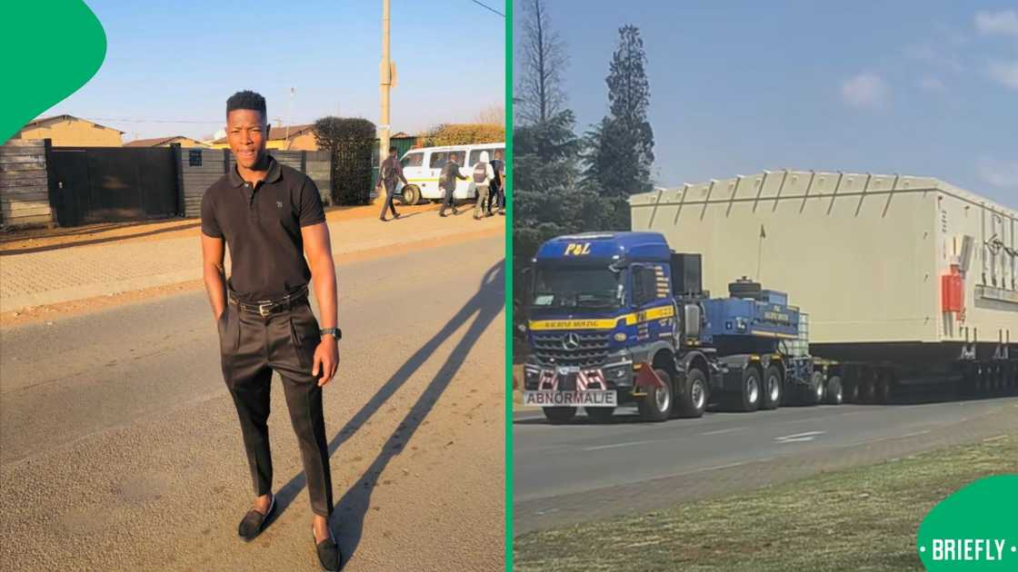 The modular station was carried by a Mercedes-Benz, which travelled at a slow speed The modular station was carried by a Mercedes-Benz, which travelled at a slow speed