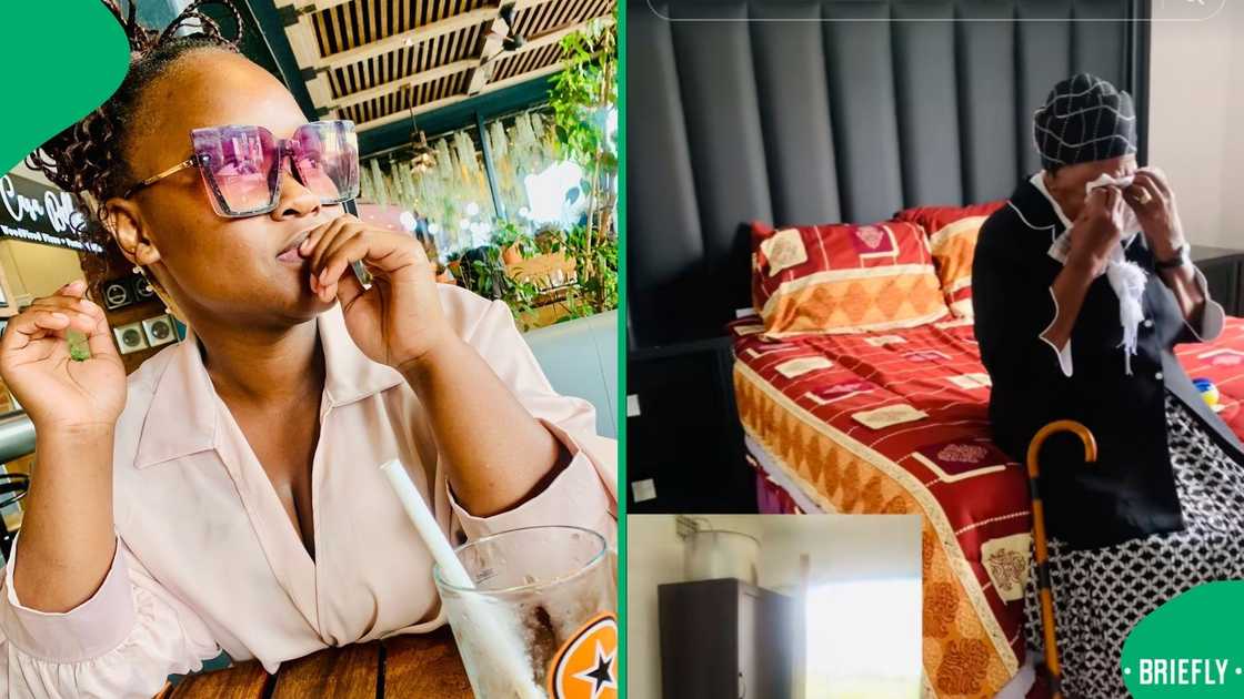 The R70 000 renovation included a new bedroom suite, a kitchen unit, a gas stove, and tiled flooring