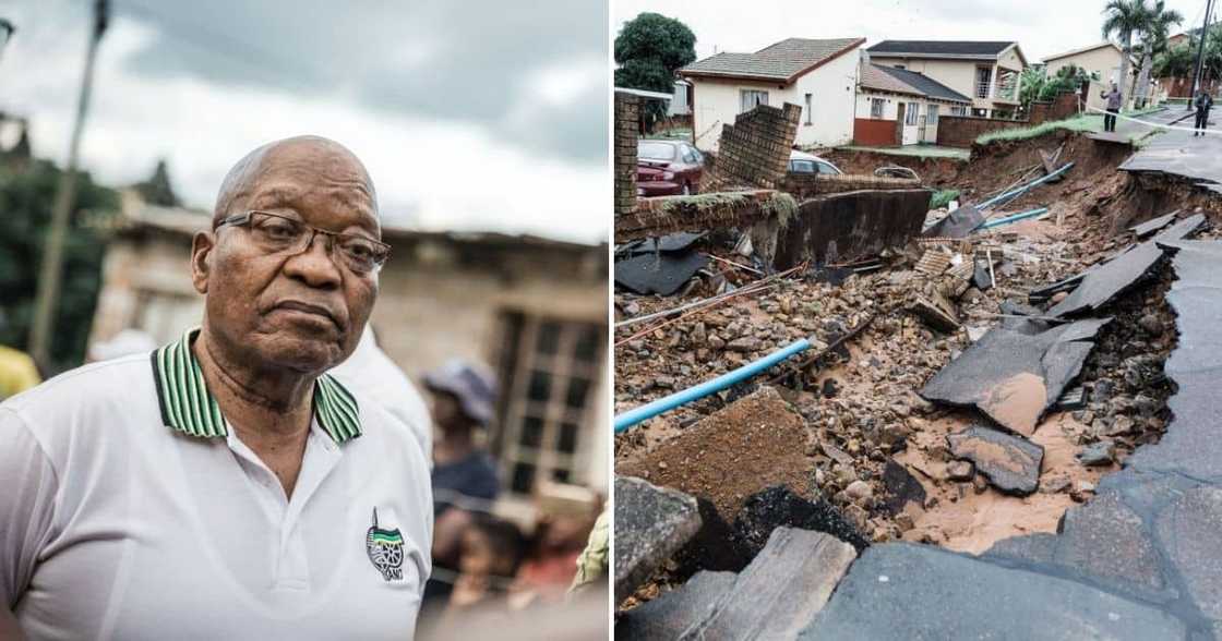 Woman Suggests KZN Flood Victims Be Accommodated at Jacob Zuma’s Nkandla Homestead, SA Reacts Woman Suggests KZN Flood Victims Be Accommodated at Jacob Zuma’s Nkandla Homestead, SA Reacts