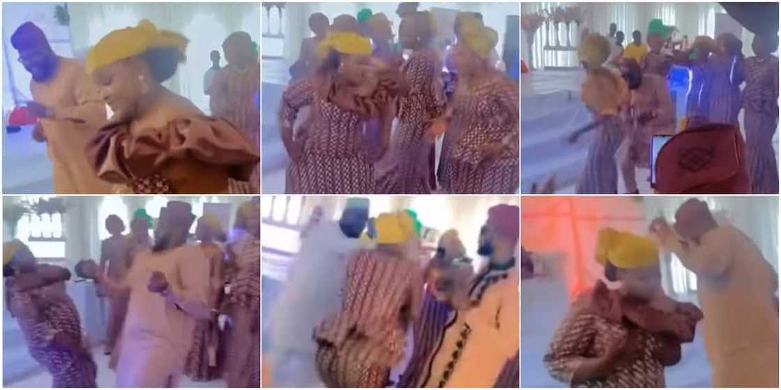 Wedding guests ‘scatter’ dance floor, vibe to dope song