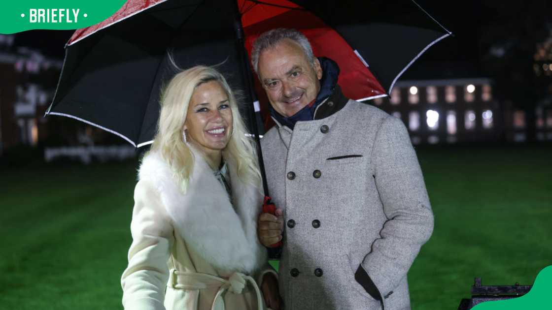 Michelle-Marie Heinemann Scaglia and Silvio Scaglia during the 2023 St. Mark's versus Middlesex School football game Michelle-Marie Heinemann Scaglia and Silvio Scaglia during the 2023 St. Mark's versus Middlesex School football game