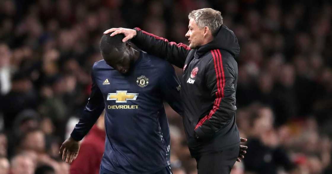 Lukaku and Solskjaer Lukaku and Solskjaer