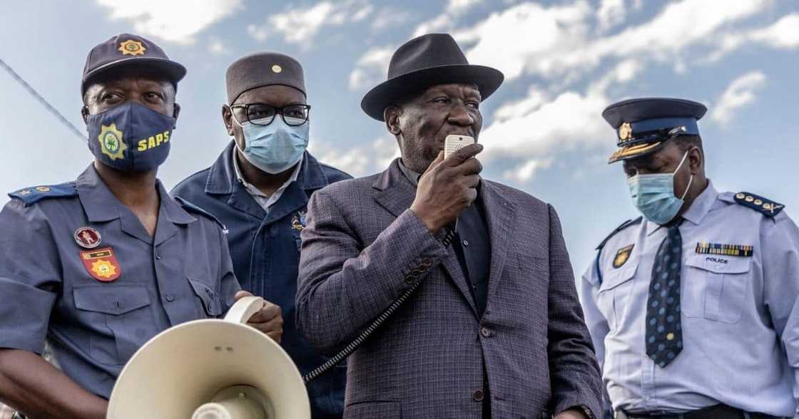 Bheki Cele, Police Minister, cable theft, Kliptown, Soweto, Operation Dudula, Nhlanhla Lux Dlamini