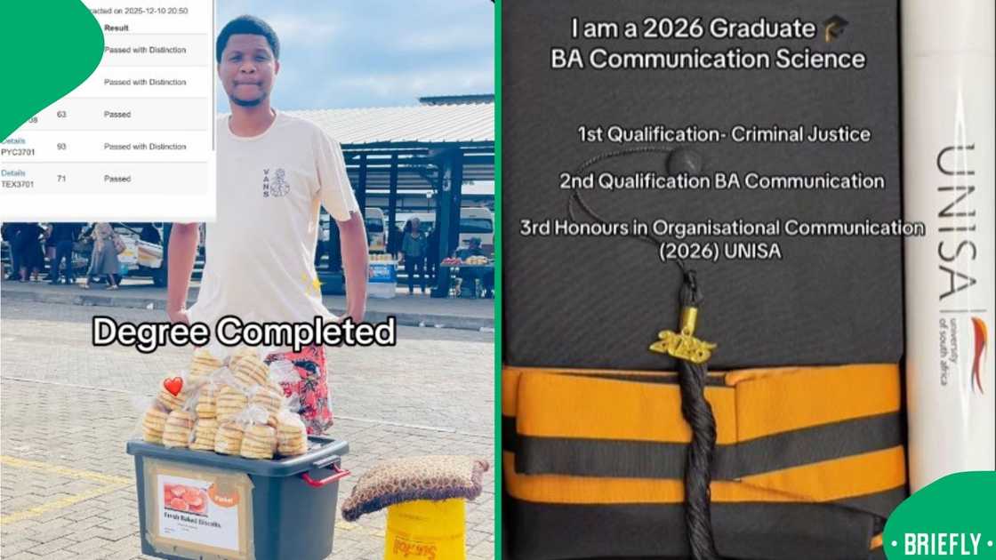 The image on the right showed all his qualifications