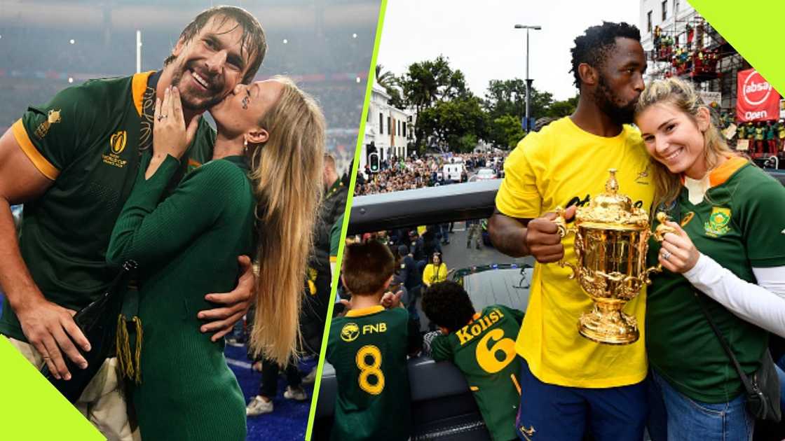 Rachel Kolisi reacts after Eben Etzebeth took his wife Anlia out on a romantic date.