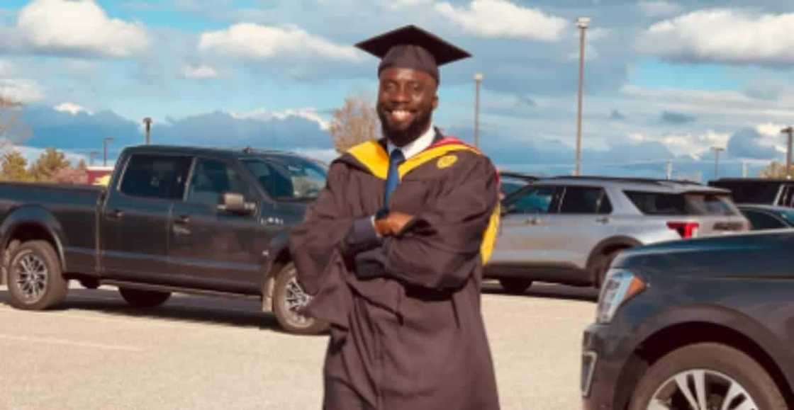 Holy Ghost's speed times favour - Man celebates as he bags 2 master's degrees from top university Holy Ghost's speed times favour - Man celebates as he bags 2 master's degrees from top university