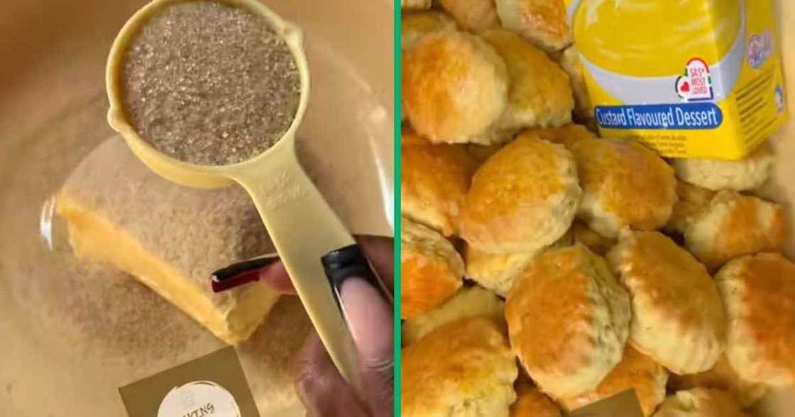 A baker shared a recipe for custard scones A baker shared a recipe for custard scones