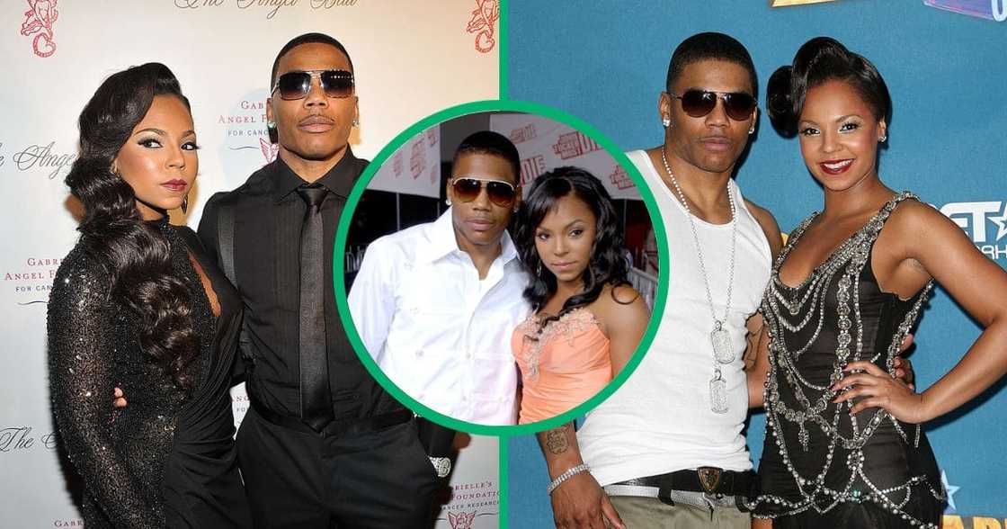 Ashanti and Nelly. Ashanti and Nelly.