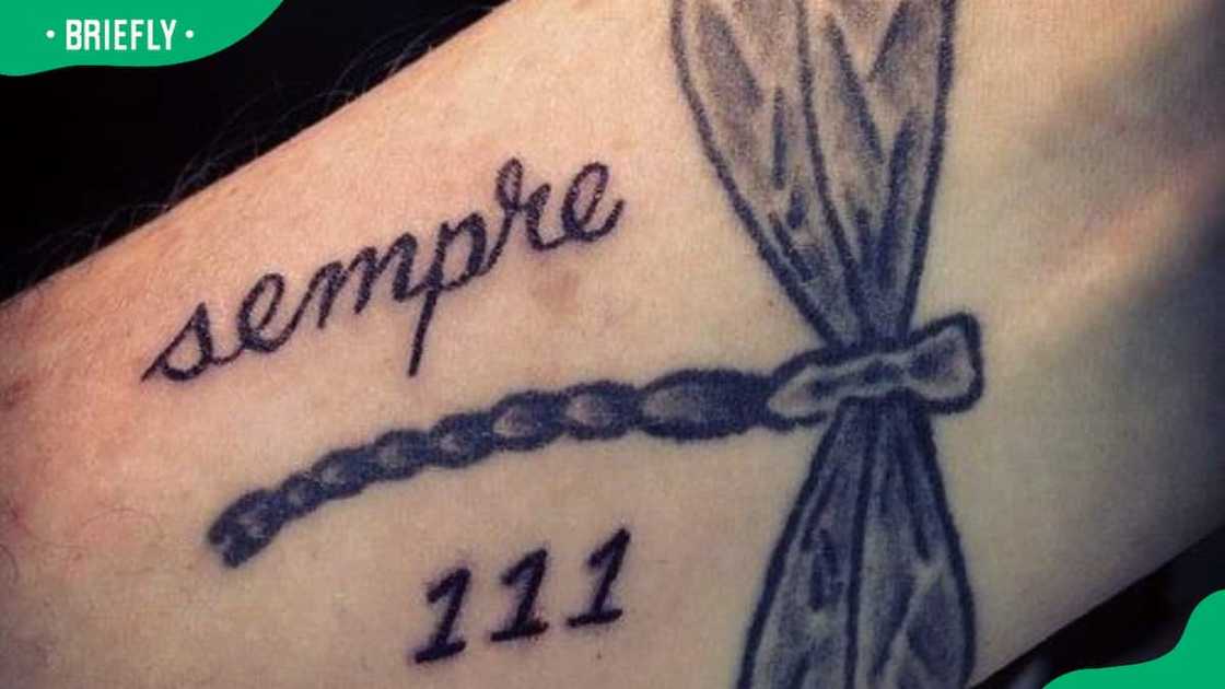 Dragonfly tattoo with words Dragonfly tattoo with words