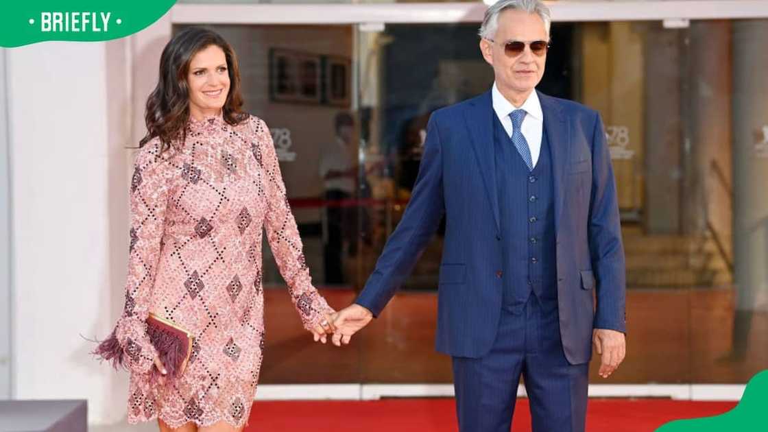 Veronica Berti and Andrea Bocelli during the 78th Venice International Film Festival in 2021. Veronica Berti and Andrea Bocelli during the 78th Venice International Film Festival in 2021.