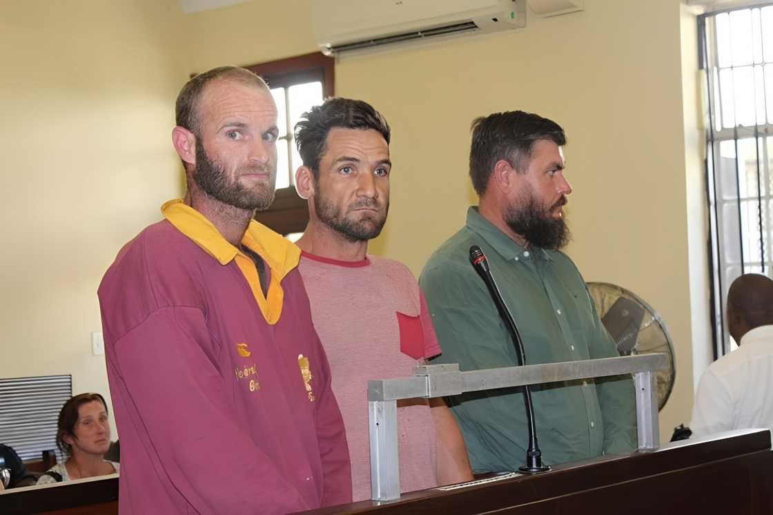 The three convicted murderers initially pleaded not guilty, but the state had enough evidence to convict them of murdering a farm dweller in the North West