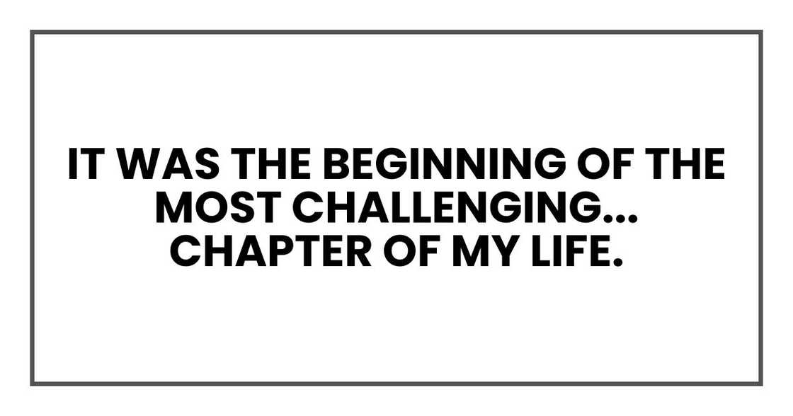 It was the beginning of the most challenging and the most transformative chapter of my life. It was the beginning of the most challenging and the most transformative chapter of my life.
