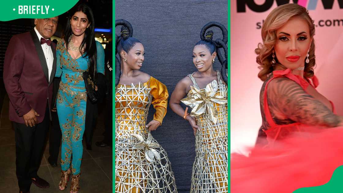 Sorisha Naido and her husband, Ayanda Mthemba and her sister, and Jojo Robinson Sorisha Naido and her husband, Ayanda Mthemba and her sister, and Jojo Robinson