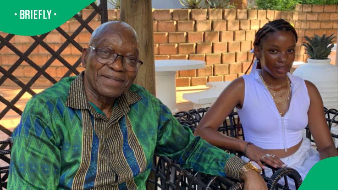 Zuma spends quality time with granddaughter Zuma spends quality time with granddaughter