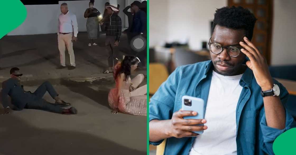 A young gentleman showed up to his matric dance drunk, leaving netizens disappointed. A young gentleman showed up to his matric dance drunk, leaving netizens disappointed.