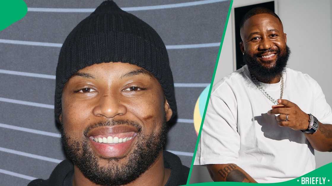 Sizwe Dhlomo gives Cassper Nyovest his flowers Sizwe Dhlomo gives Cassper Nyovest his flowers
