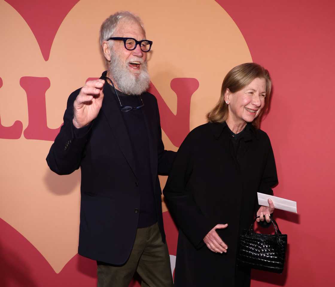 David Letterman and his wife Regina
