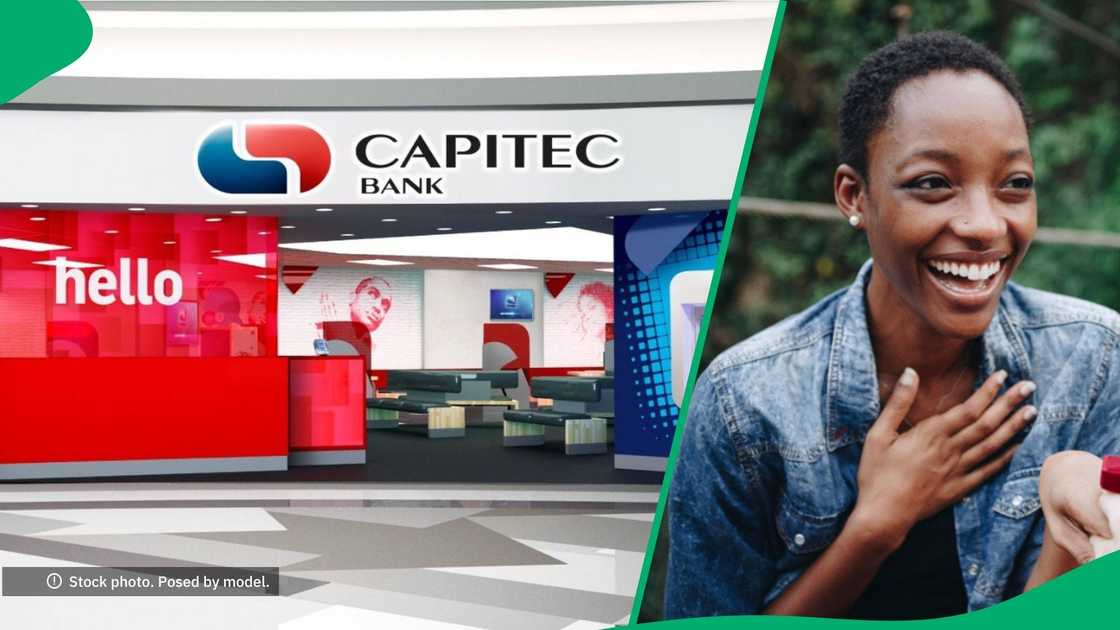 Woman gets proposal at Capitec bank