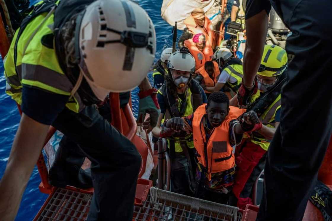 The Ocean Viking and the migrants seen boarding it have triggered the latest EU row over welcoming foreigners The Ocean Viking and the migrants seen boarding it have triggered the latest EU row over welcoming foreigners