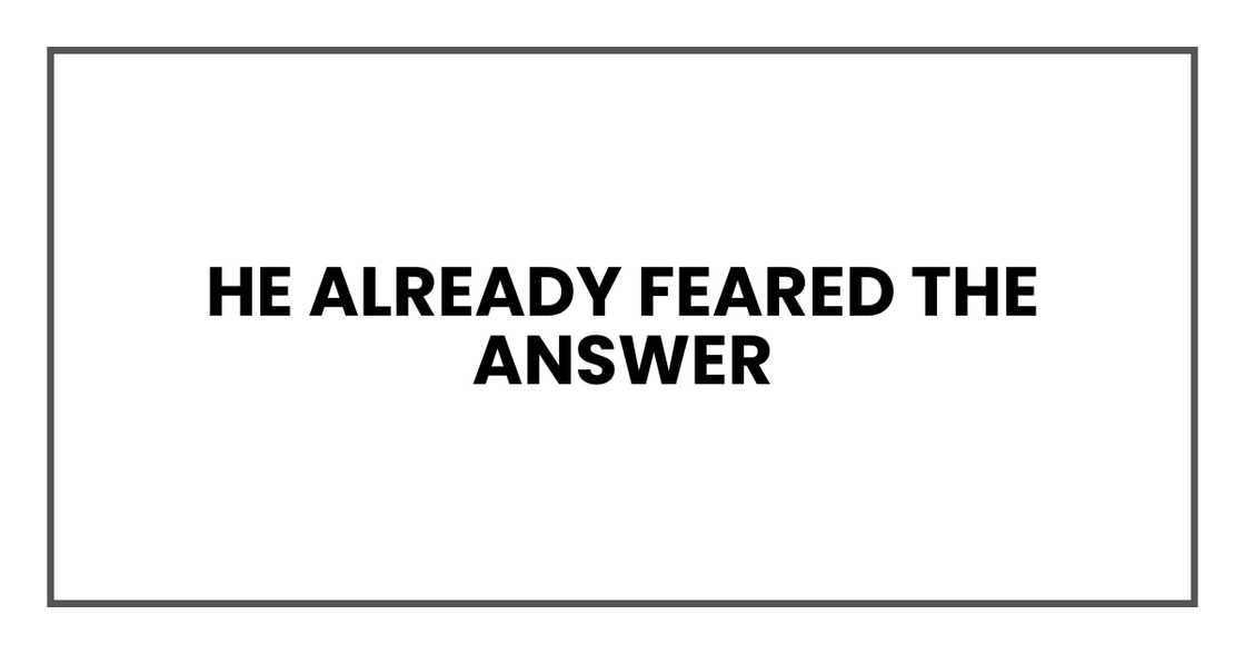 Father's fear