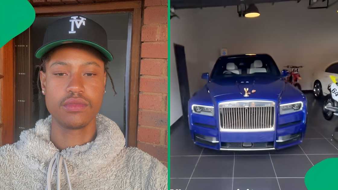 A SA man gave a peek at his rich aunt's expensive cars A SA man gave a peek at his rich aunt's expensive cars