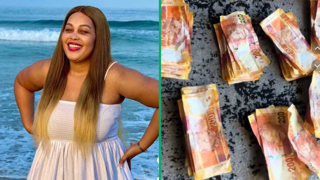 Woman shows off year-long savings in five litre bottle Woman shows off year-long savings in five litre bottle