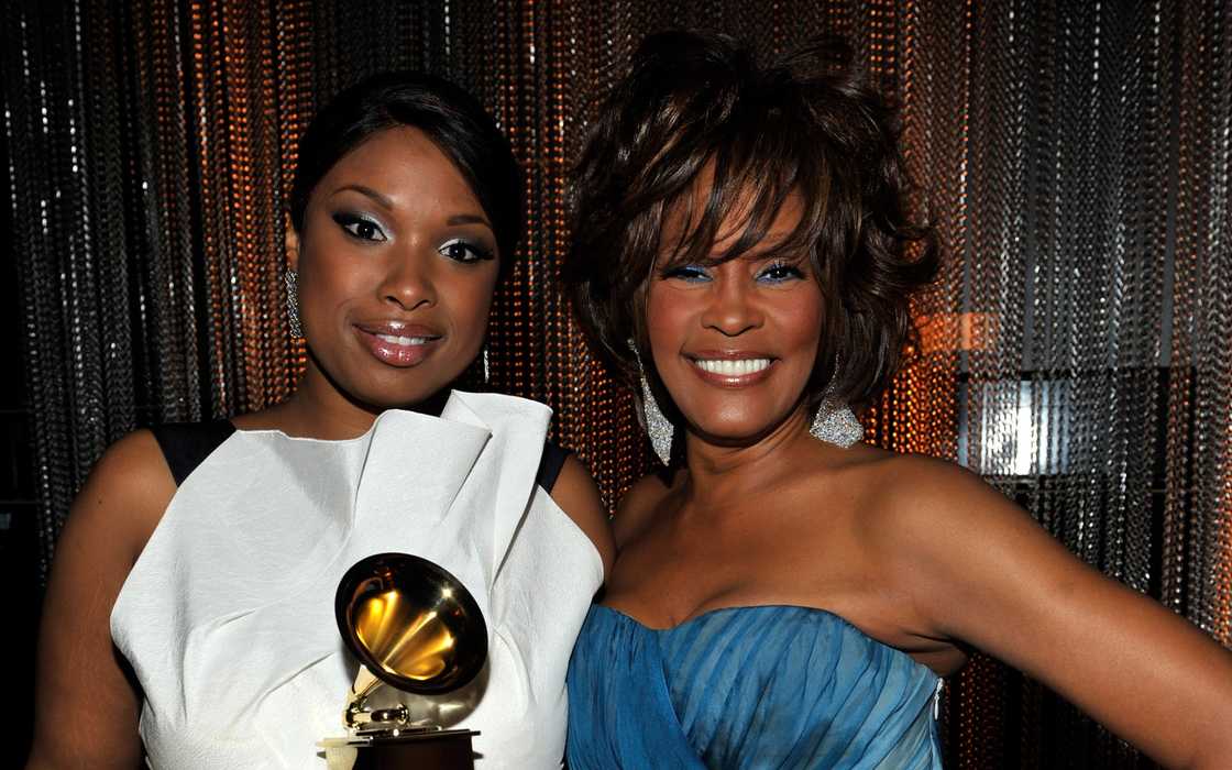 Jennifer Hudson and Whitney Houston in Los Angeles