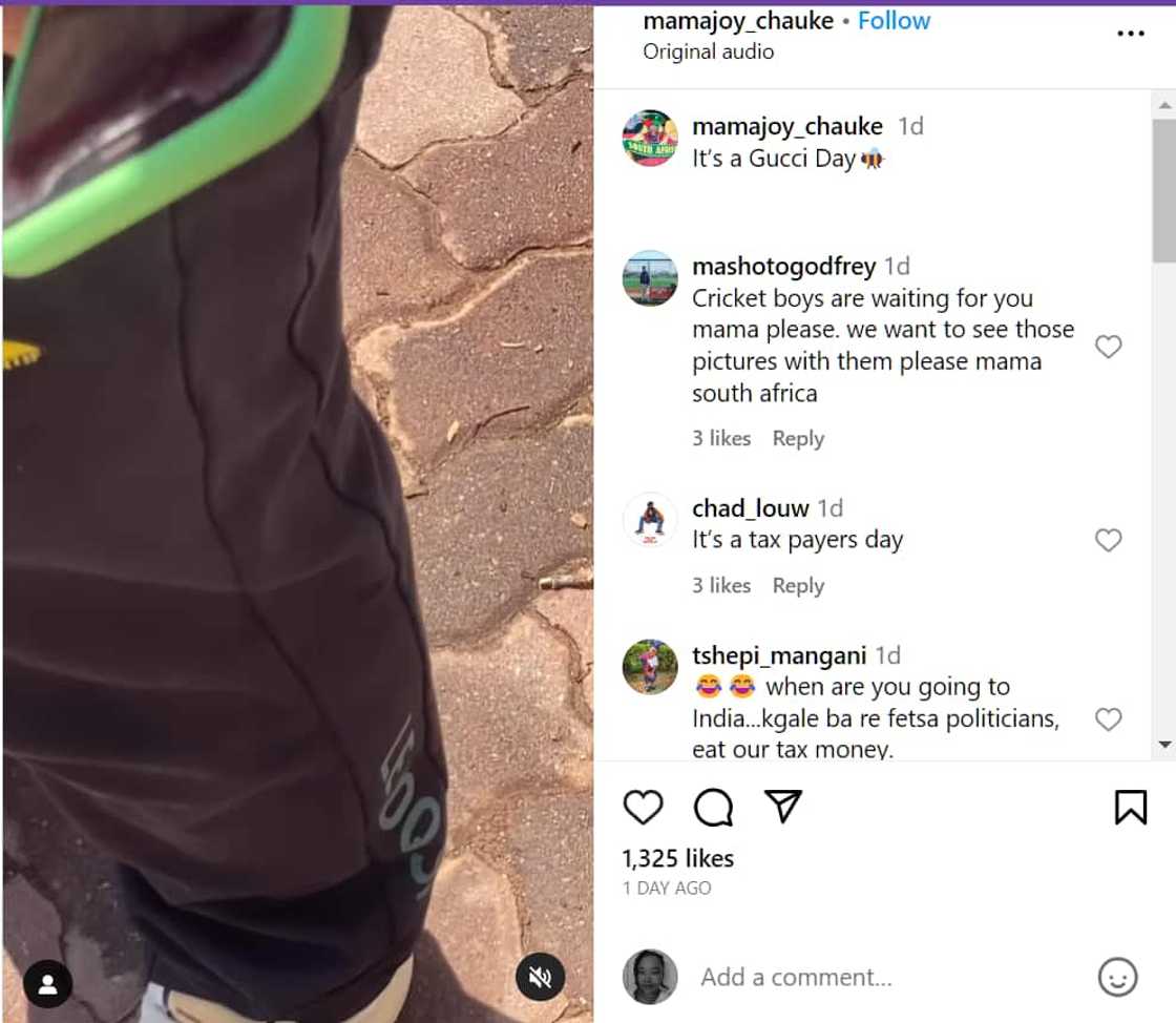 Mama Joy flexes her Gucci items Mama Joy flexes her Gucci items