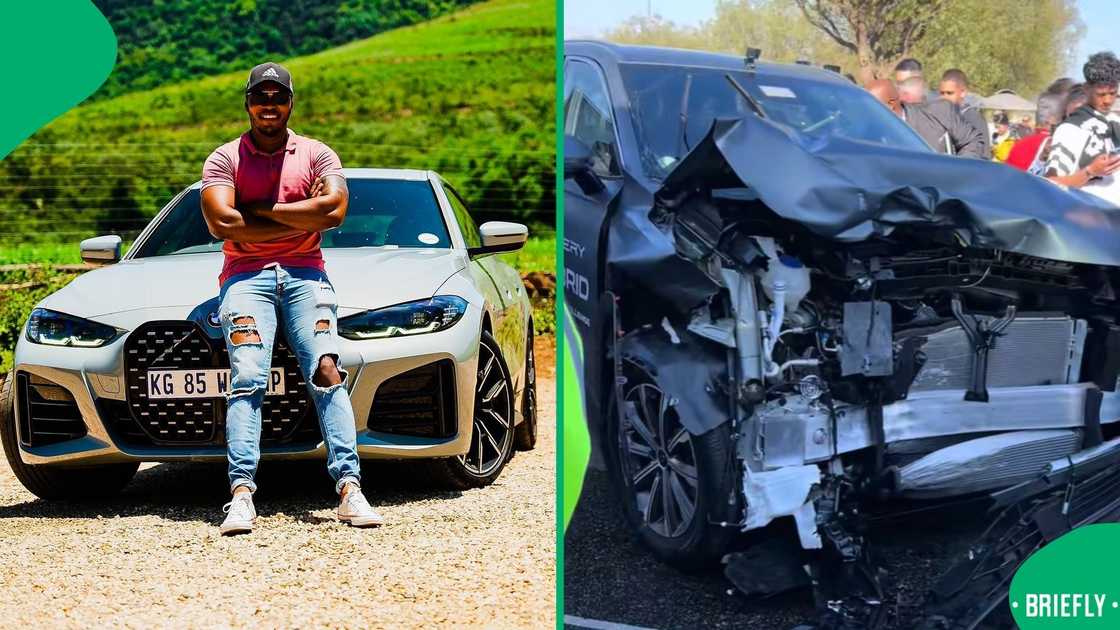 The collision was deliberate to test the safety of the new cars in an accident The collision was deliberate to test the safety of the new cars in an accident