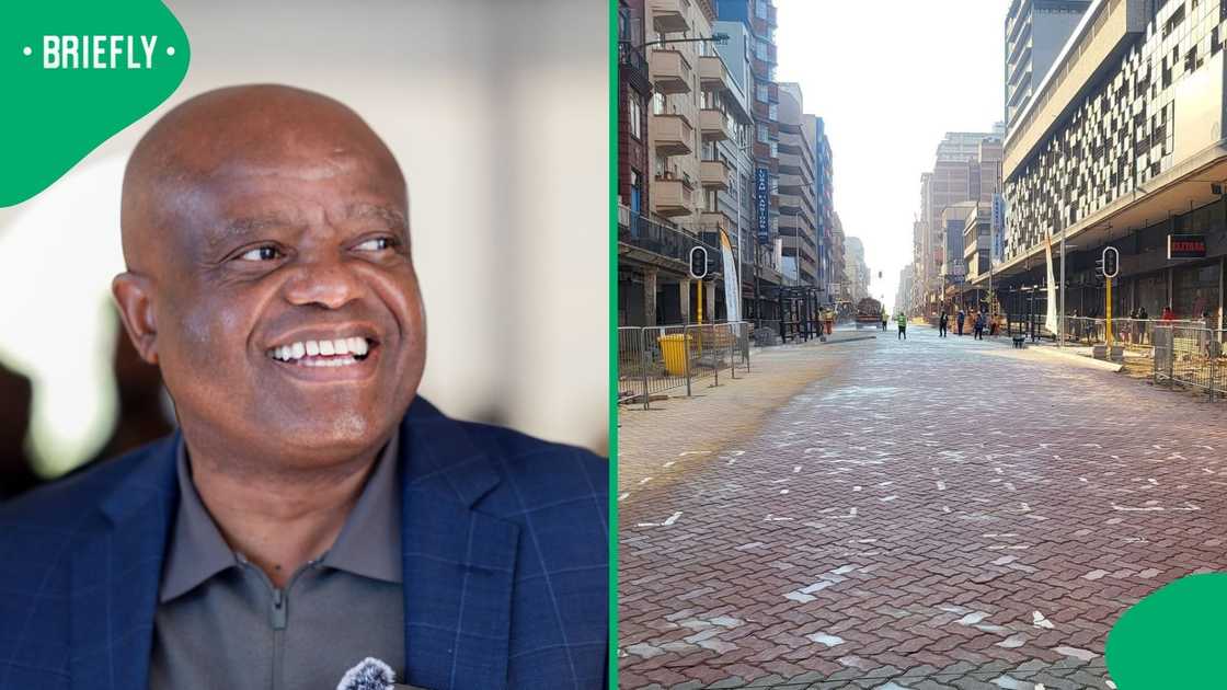 Dada Morero praises the work being done on Lilian Ngoyi Street