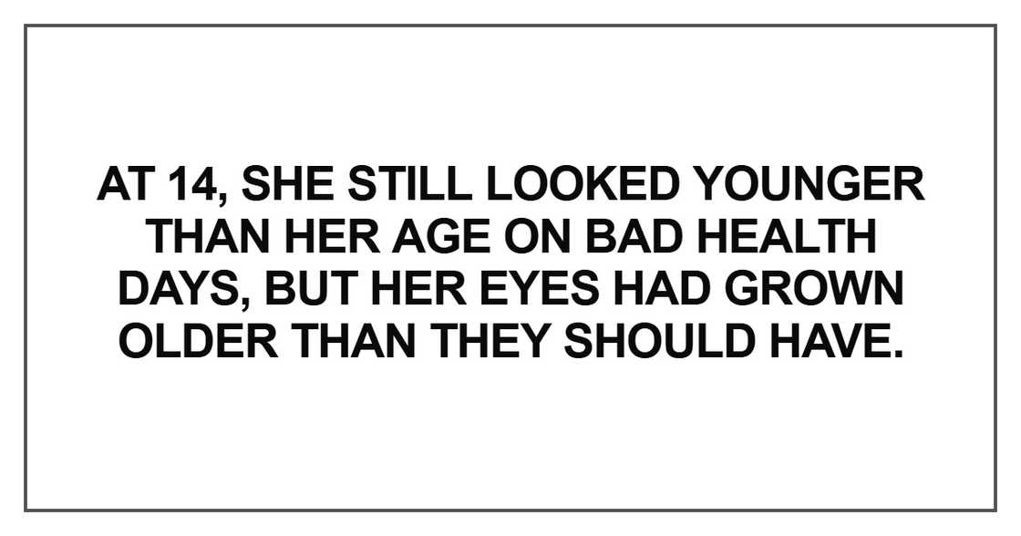 At 14, she still looked younger At 14, she still looked younger