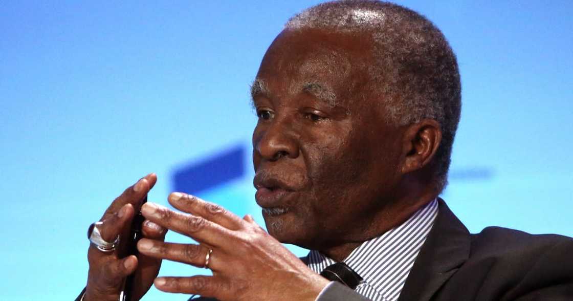 Former South African President Thabo Mbeki speeches during the meeting of Valdai Discussion Club in Sochi, Russia Former South African President Thabo Mbeki speeches during the meeting of Valdai Discussion Club in Sochi, Russia
